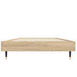 Bed frame without mattress sonoma oak 75x190 cm