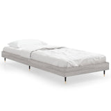 Cadre de lit sans matelas sonoma gris 75x190 cm