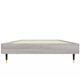 Cadre de lit sans matelas sonoma gris 75x190 cm