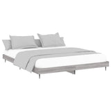 Cadre de lit sans matelas sonoma gris 200x200 cm