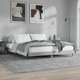 Bed frame without mattress sonoma gray 200x200 cm