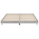 Bed frame without mattress sonoma gray 200x200 cm