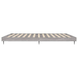 Bed frame without mattress sonoma gray 200x200 cm