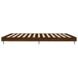 Cadre de lit sans matelas chêne marron 150x200 cm