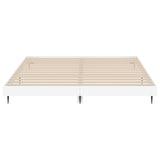 Cadre de lit sans matelas blanc 120x200 cm bois ingénierie