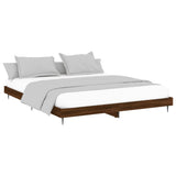 Cadre de lit sans matelas chêne marron 120x200 cm