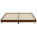 Cadre de lit sans matelas chêne marron 120x200 cm