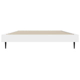 Cadre de lit sans matelas blanc 100x200 cm bois d'ingénierie