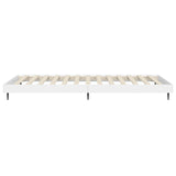 Cadre de lit sans matelas blanc 100x200 cm bois d'ingénierie