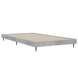 Cadre de lit sans matelas gris béton 100x200 cm