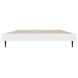 Cadre de lit sans matelas blanc 90x200 cm bois d'ingénierie