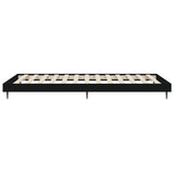 Cadre de lit sans matelas noir 90x200 cm bois d'ingénierie