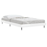 Bed frame without mattress glossy white 90x200 cm