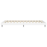 Bed frame without mattress glossy white 90x200 cm