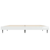 Cadre de lit sans matelas blanc brillant 135x190 cm