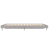 Bed frame without mattress sonoma gray 135x190 cm