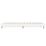 Cadre de lit sans matelas blanc 120x190 cm bois d'ingénierie