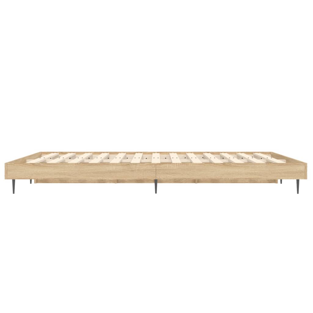 Bed frame without mattress sonoma oak 120x190 cm