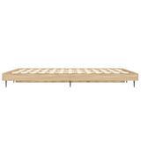 Bed frame without mattress sonoma oak 120x190 cm