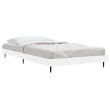 Cadre de lit sans matelas blanc 90x190 cm bois d'ingénierie