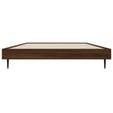 Cadre de lit sans matelas chêne marron 90x190cm bois ingénierie