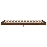 Cadre de lit sans matelas chêne marron 90x190cm bois ingénierie