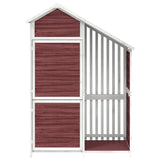 Mocha garden tool shed 120x53.5x170 cm solid pine wood