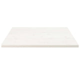 White table top 90x90x2.5 cm solid pine wood