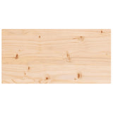 Table top 80x40x2.5 cm solid pine wood rectangular