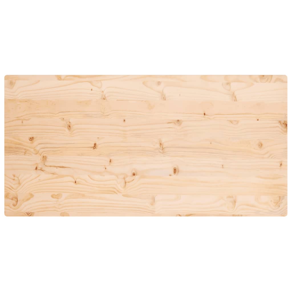 Table top 100x50x2.5 cm solid pine wood rectangular