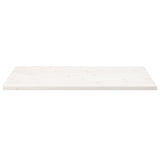 White table top 100x50x2.5 cm solid pine wood