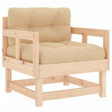 Chaises de jardin avec coussins lot de 2 bois de pin massif