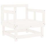 Chaises de jardin et coussins lot de 2 blanc bois de pin massif