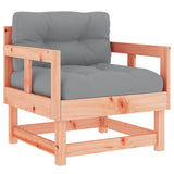 Chaises de jardin avec coussins lot de 2 bois massif douglas