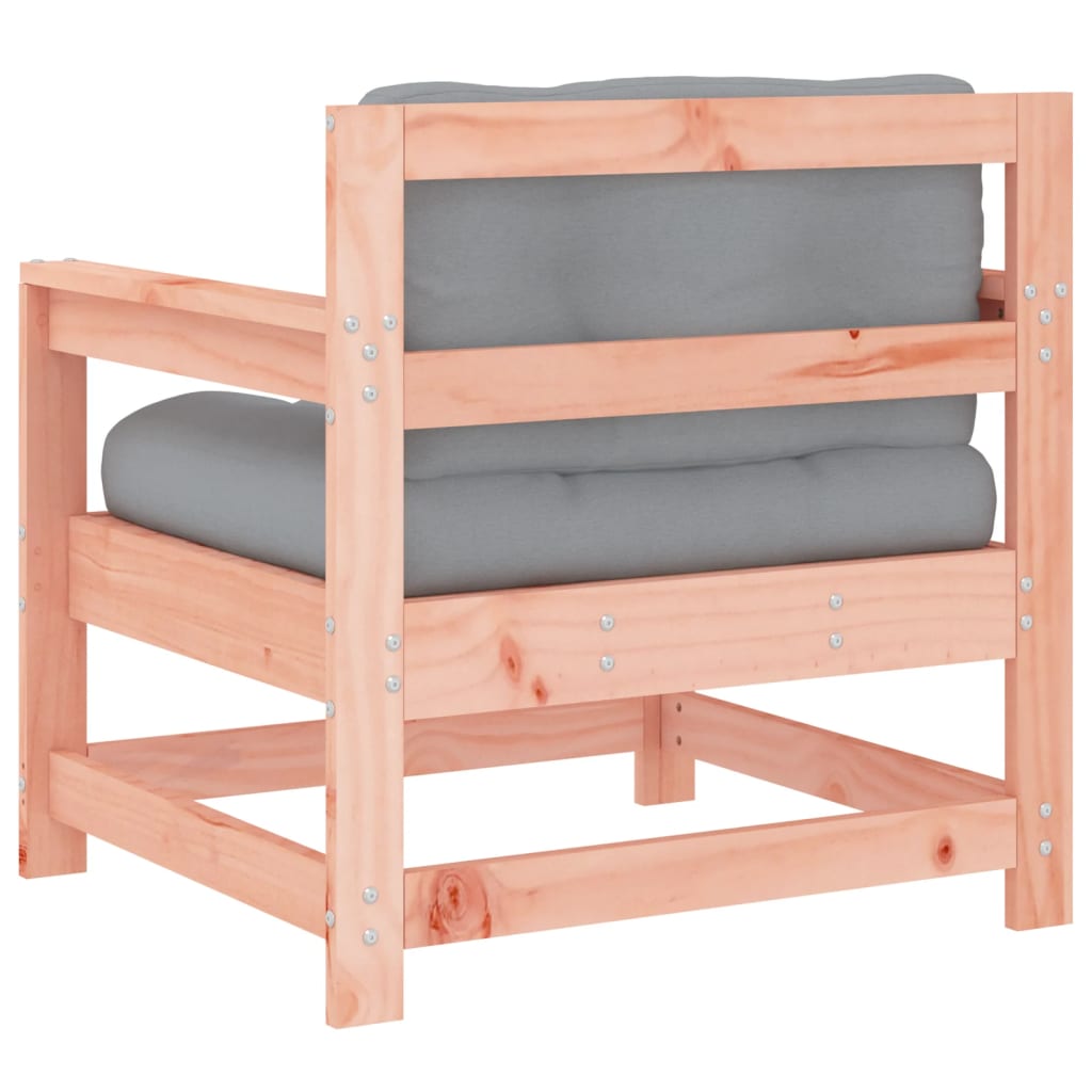 Chaises de jardin avec coussins lot de 2 bois massif douglas