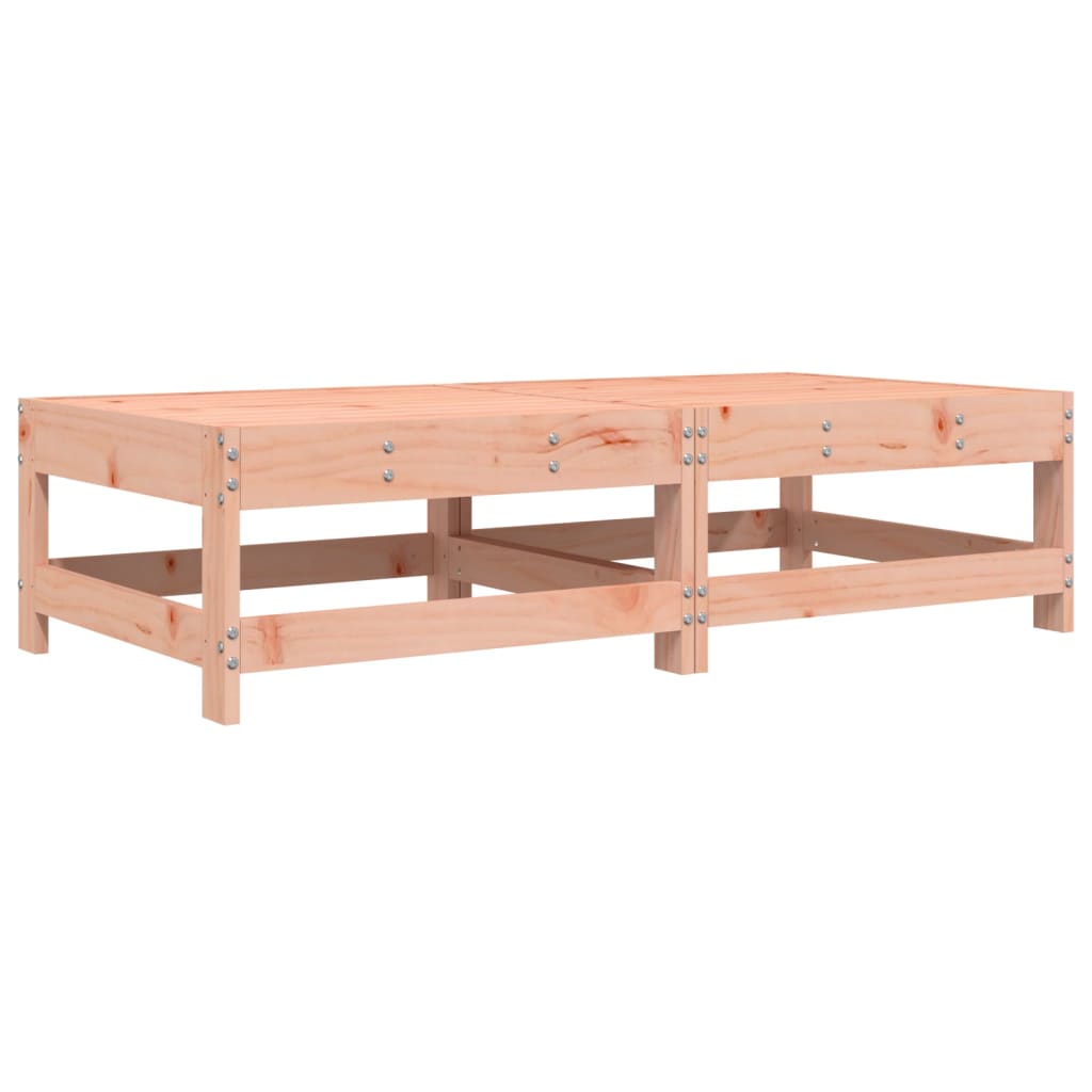 Repose-pieds de jardin et coussins lot de 2 bois massif douglas