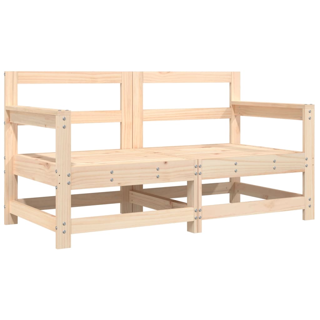 Chaises de jardin avec coussins lot de 2 bois de pin massif