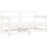 Chaises de jardin et coussins lot de 2 blanc bois de pin massif