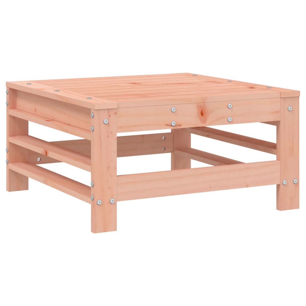 Repose-pieds de jardin et coussins lot de 2 bois massif douglas