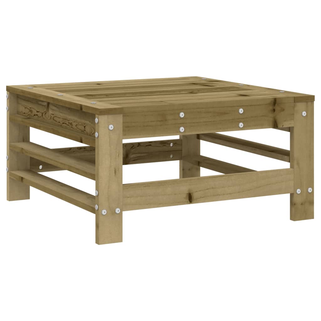 Repose-pieds de jardin et coussins lot de 2 bois pin imprégné