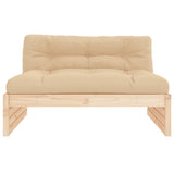 Central sofa 120x80 cm solid pine wood