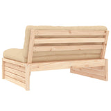 Central sofa 120x80 cm solid pine wood