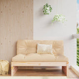 Central sofa 120x80 cm solid pine wood