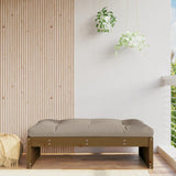 Repose-pied de jardin 120x80 cm marron miel bois de pin massif