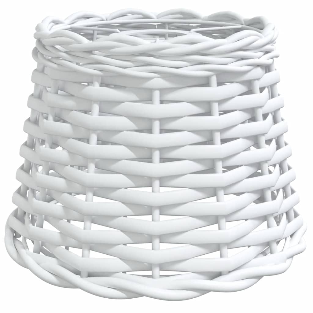 White ceiling lampshade Ø20x15 cm wicker