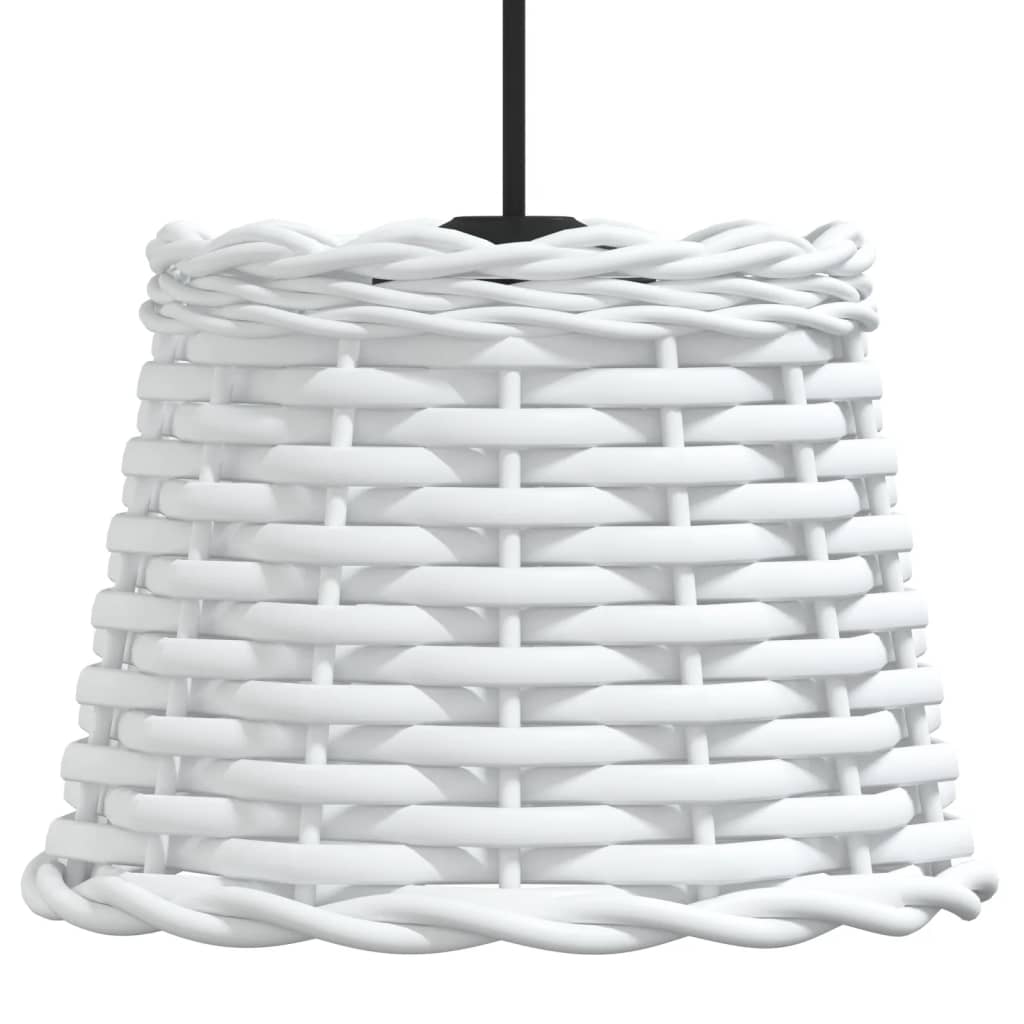 White ceiling lampshade Ø20x15 cm wicker