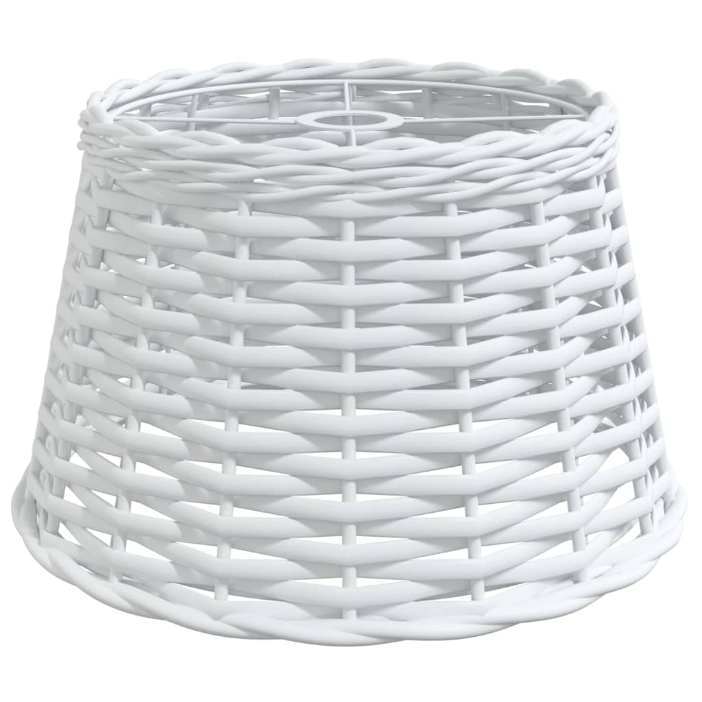 White ceiling lampshade Ø38x23 cm wicker