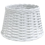 White ceiling lampshade Ø38x23 cm wicker