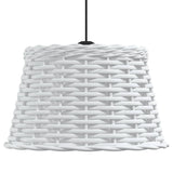 White ceiling lampshade Ø38x23 cm wicker