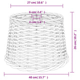 Brown ceiling lampshade Ø40x26 cm wicker